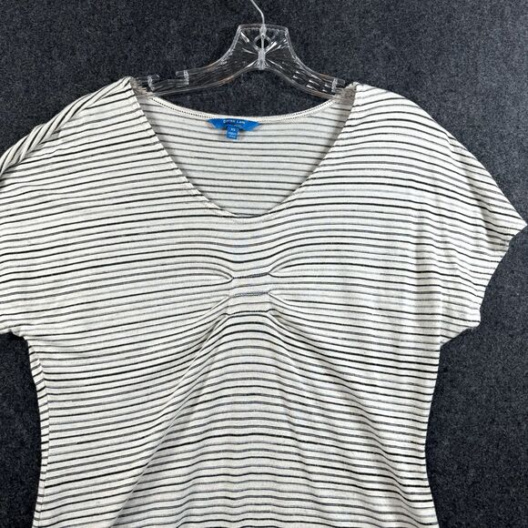 Derek Lam for Design Nation Top Women's Extra Small Ivory Gray Striped Dolman - Picture 2 of 7